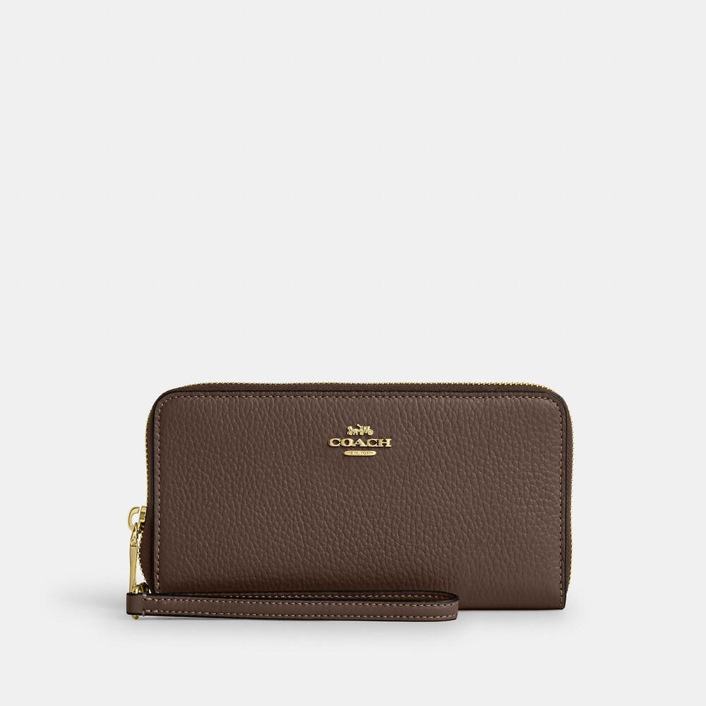 Women’s Coach Outlet Long Zip Around Wallet With Detachable Card Case